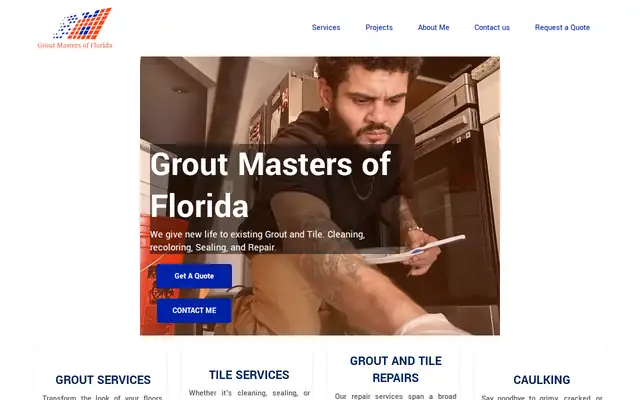 Grout Masters of Florida website