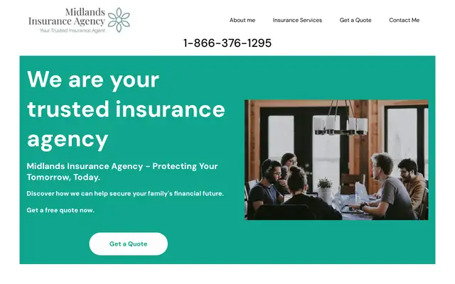 Midlands Insurance Agency website