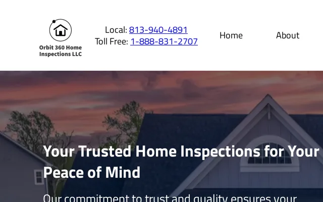 Orbit 360 Home Inspections website