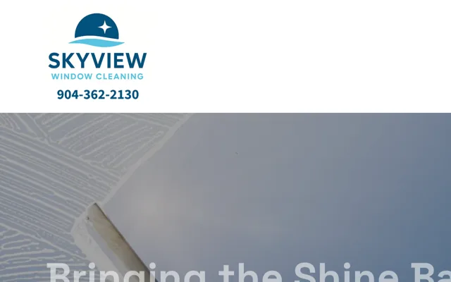 SkyView Window Cleaning website